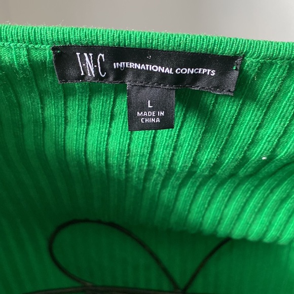 INC green sweater. BNWT - Picture 2 of 6